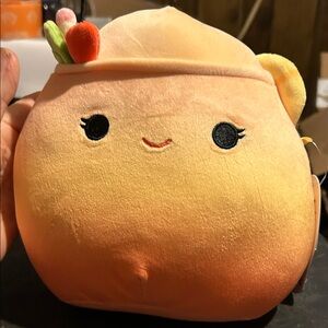 Squishmallows Orange Plush with Fruit Accents